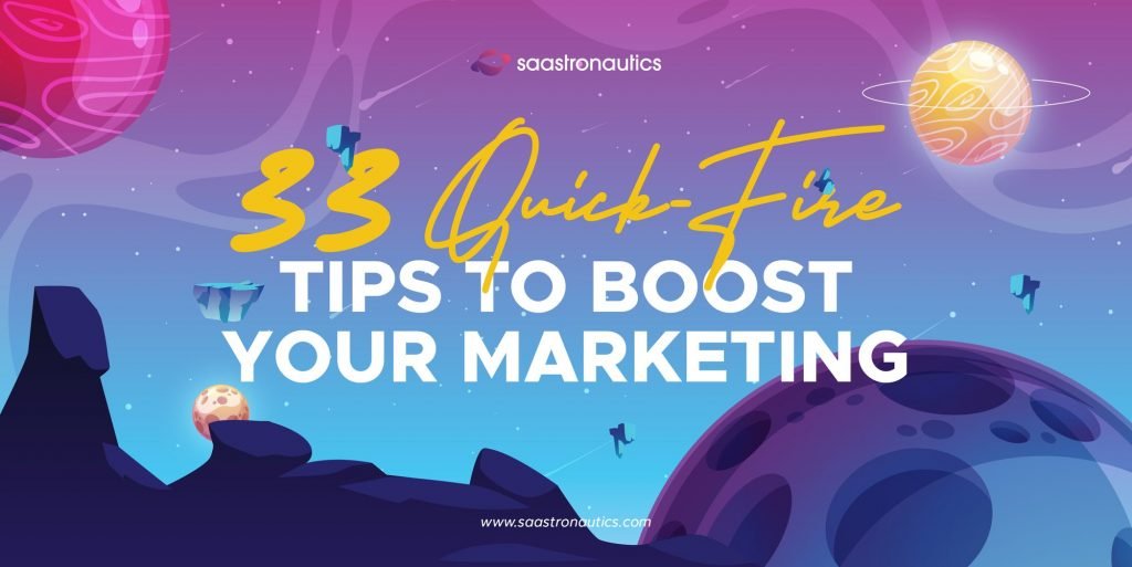 Social Media Marketing Tips: 33 Quick-Fire Tips To Boost Your Marketing.